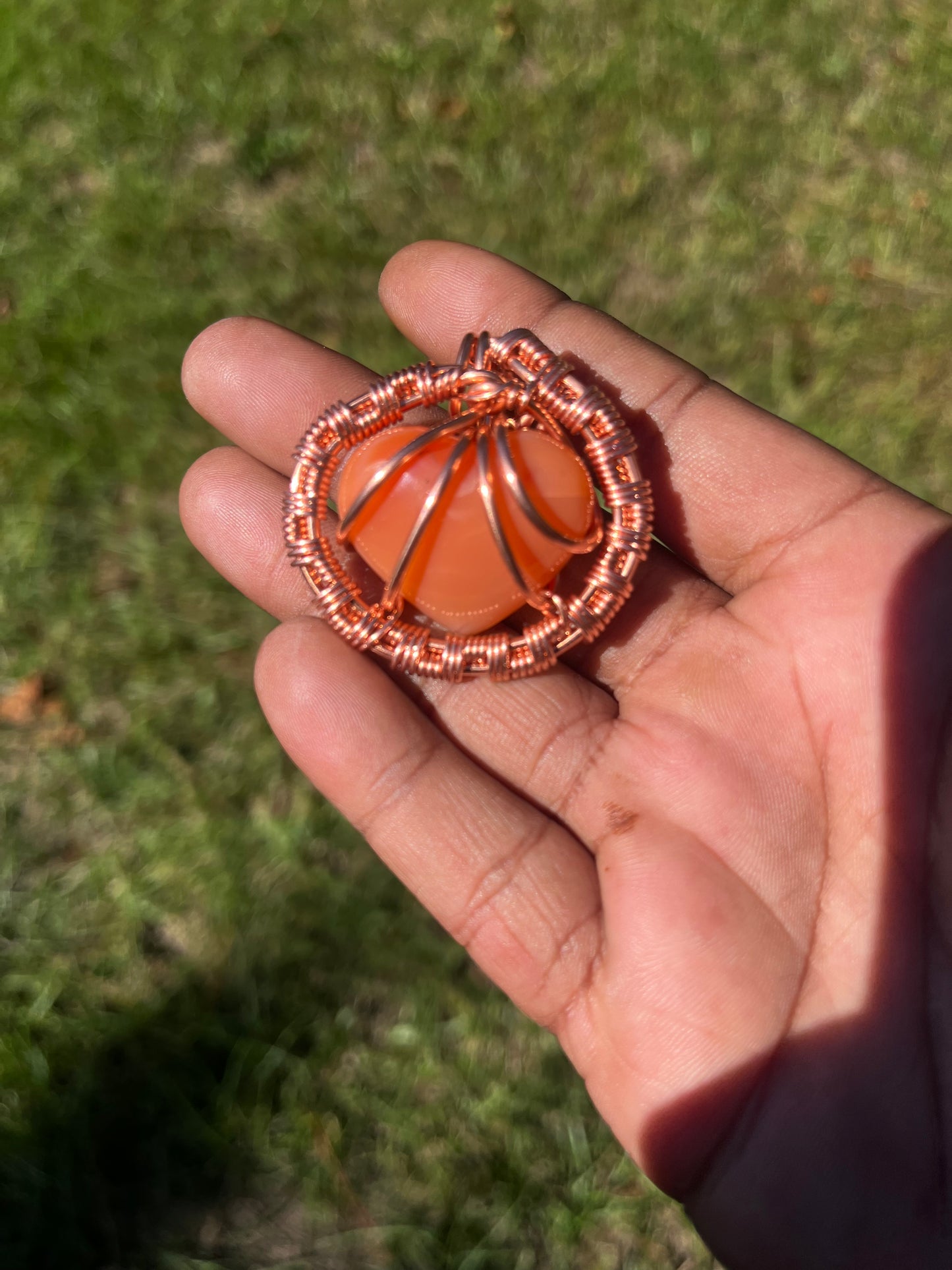 Carnelian Heart Pendant