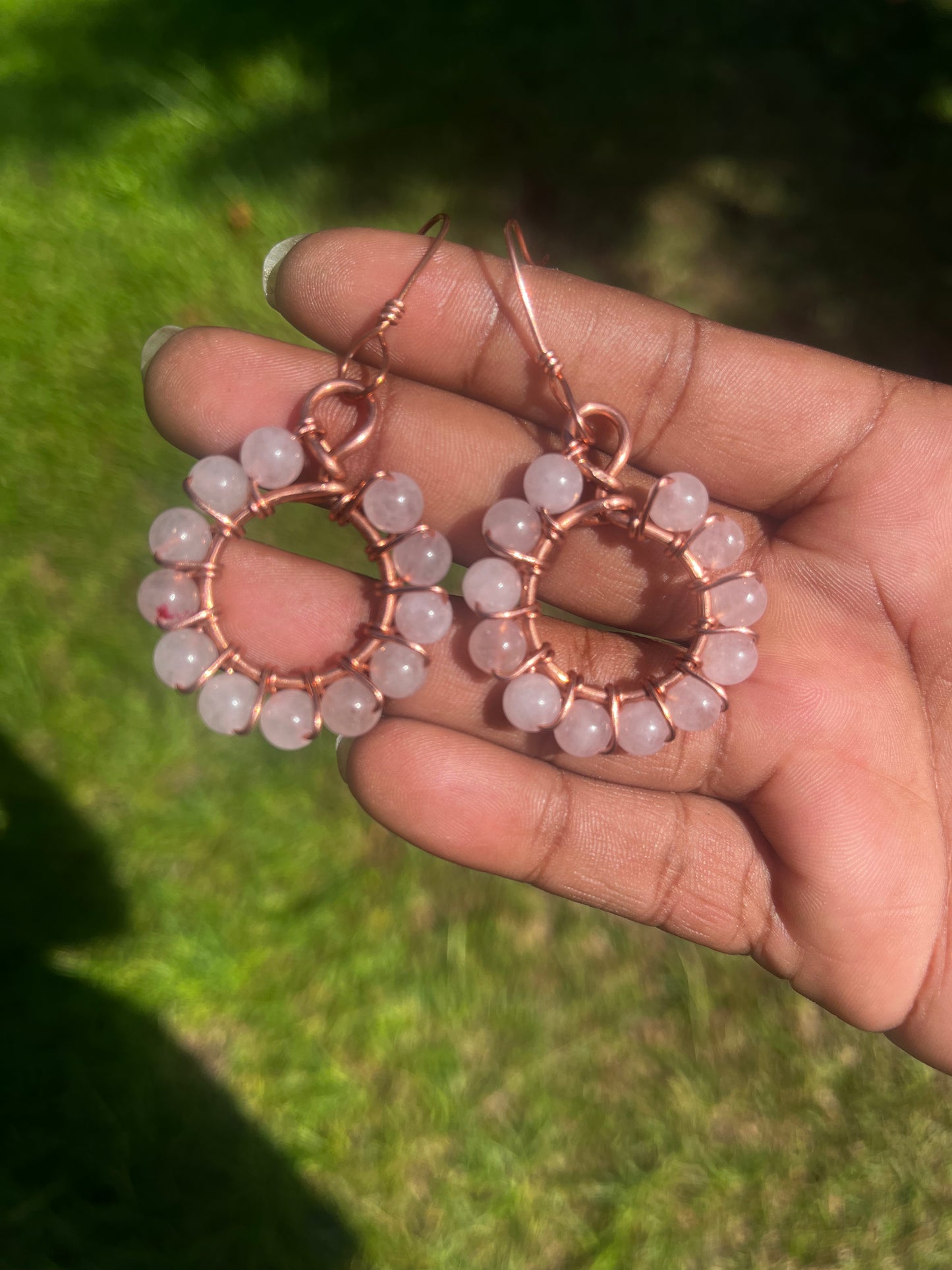 Rose Quartz Earrings