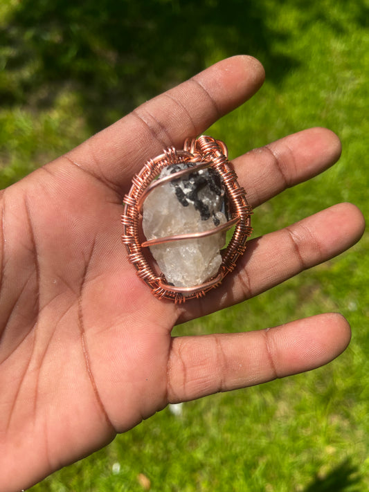 Tourmalinated Quartz Pendant