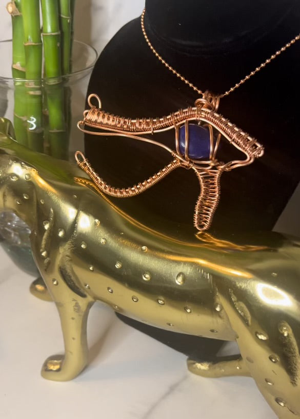 Lapiz Lazuli Eye of Horus Necklace