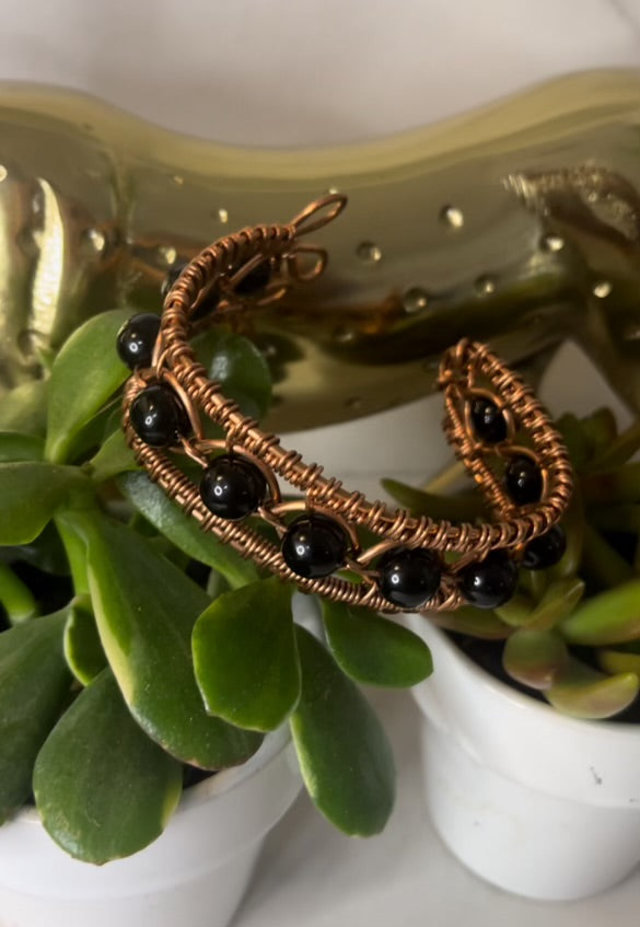 Black Obsidian Goddess Bracelet