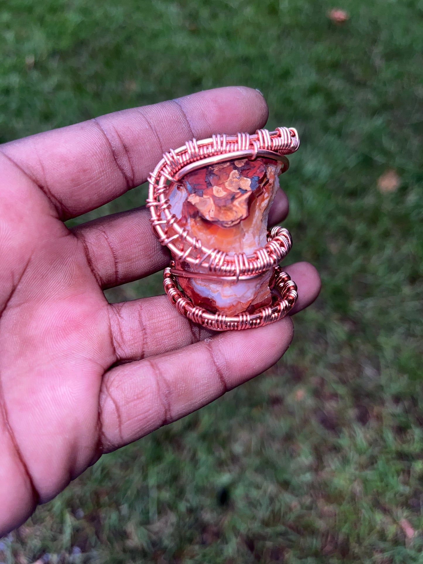 Raw Carnelian Pendant