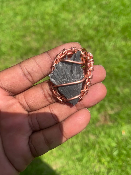 Black Kyanite Pendant