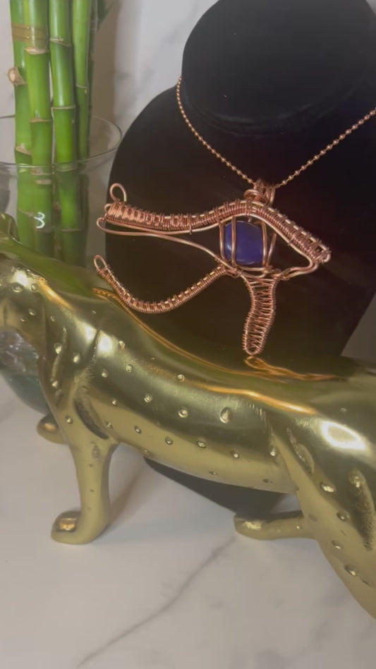 Lapiz Lazuli Eye of Horus Necklace