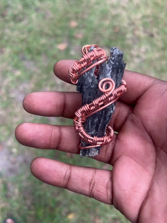 Black Kyanite Pendant