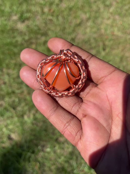Carnelian Heart Pendant