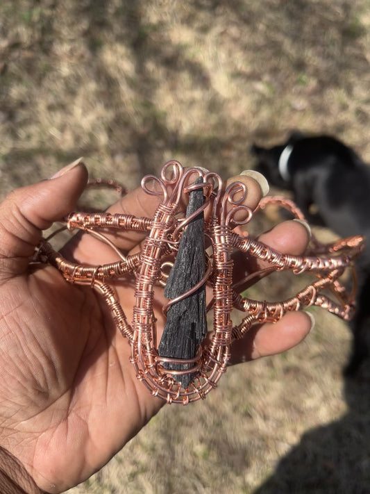 Black Kyanite Crown/ Adjustable