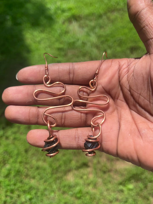 Black Tourmaline Earrings