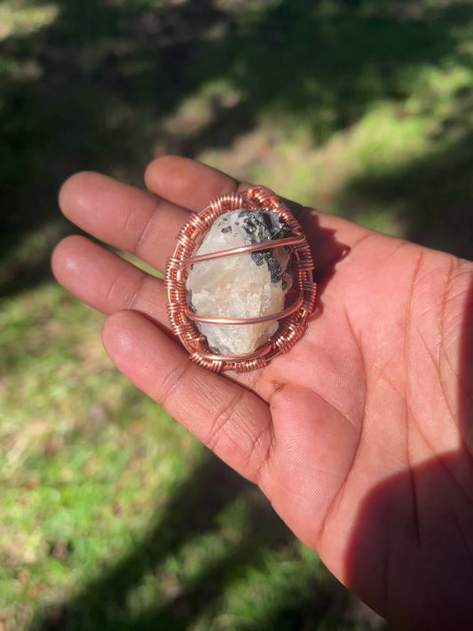 Tourmalinated Quartz Pendant