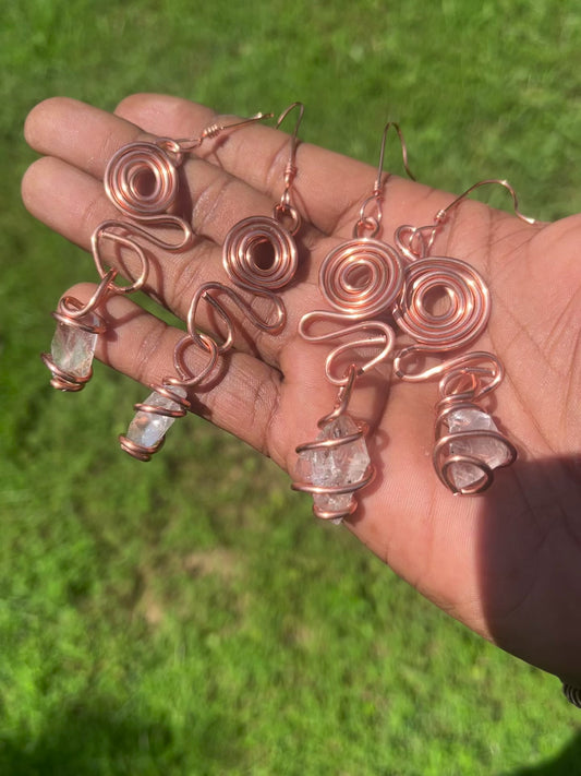 Clear Quartz Earrings